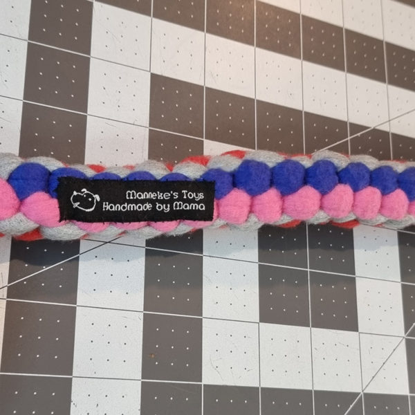 Long Tuggy - Red, Blue, Pink and Grey