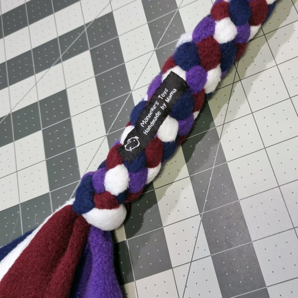 Round Tuggy - Long: Purple, Navy, Maroon and White