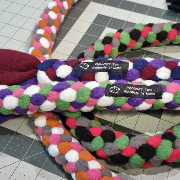Round Tuggy - Long: Purple, Navy, Maroon and White - Image 3
