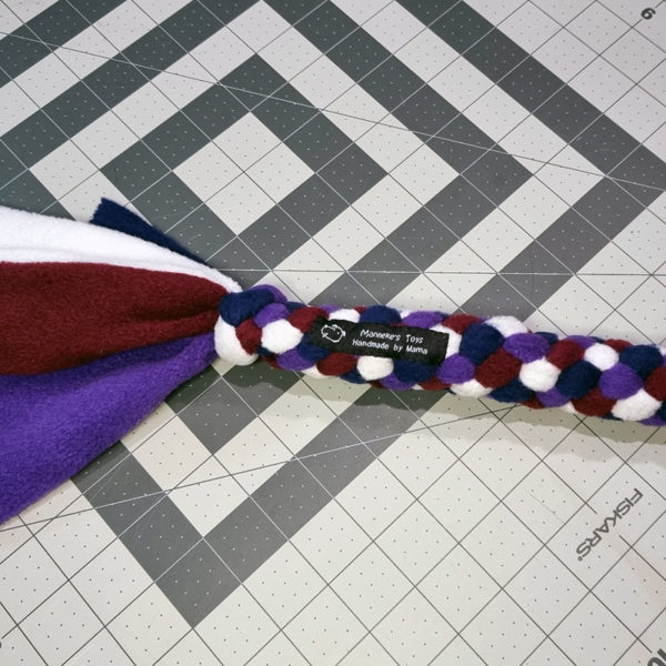 Round Tuggy - Long: Purple, Navy, Maroon and White - Image 4
