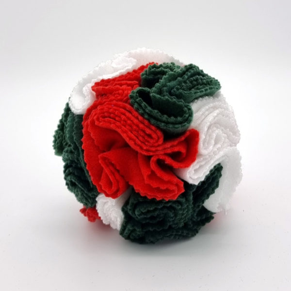 Snuffle Ball - Red, Green and White